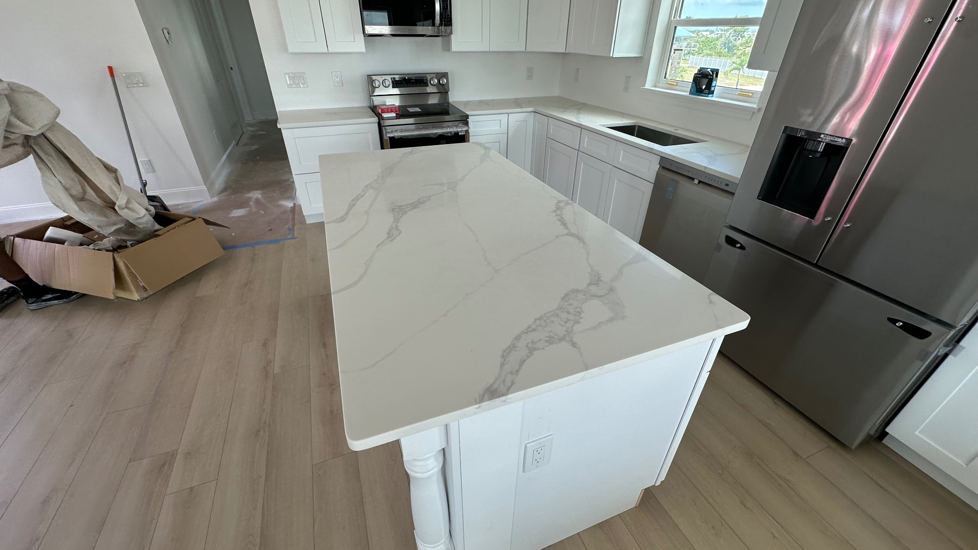 Quartz countertop sample