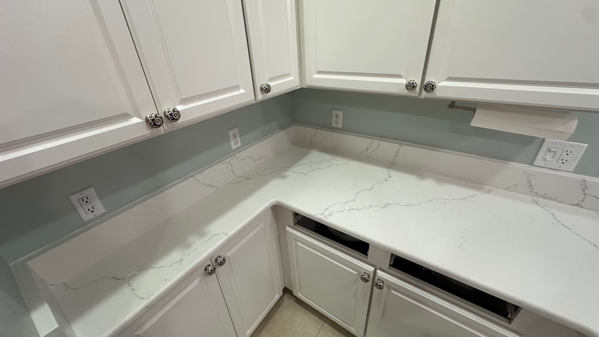 Quartz countertop sample